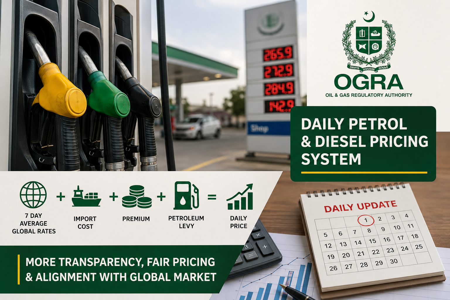 Pakistan Introduces Daily Petroleum Price Adjustment System, OGRA Issues Daily Fuel Prices