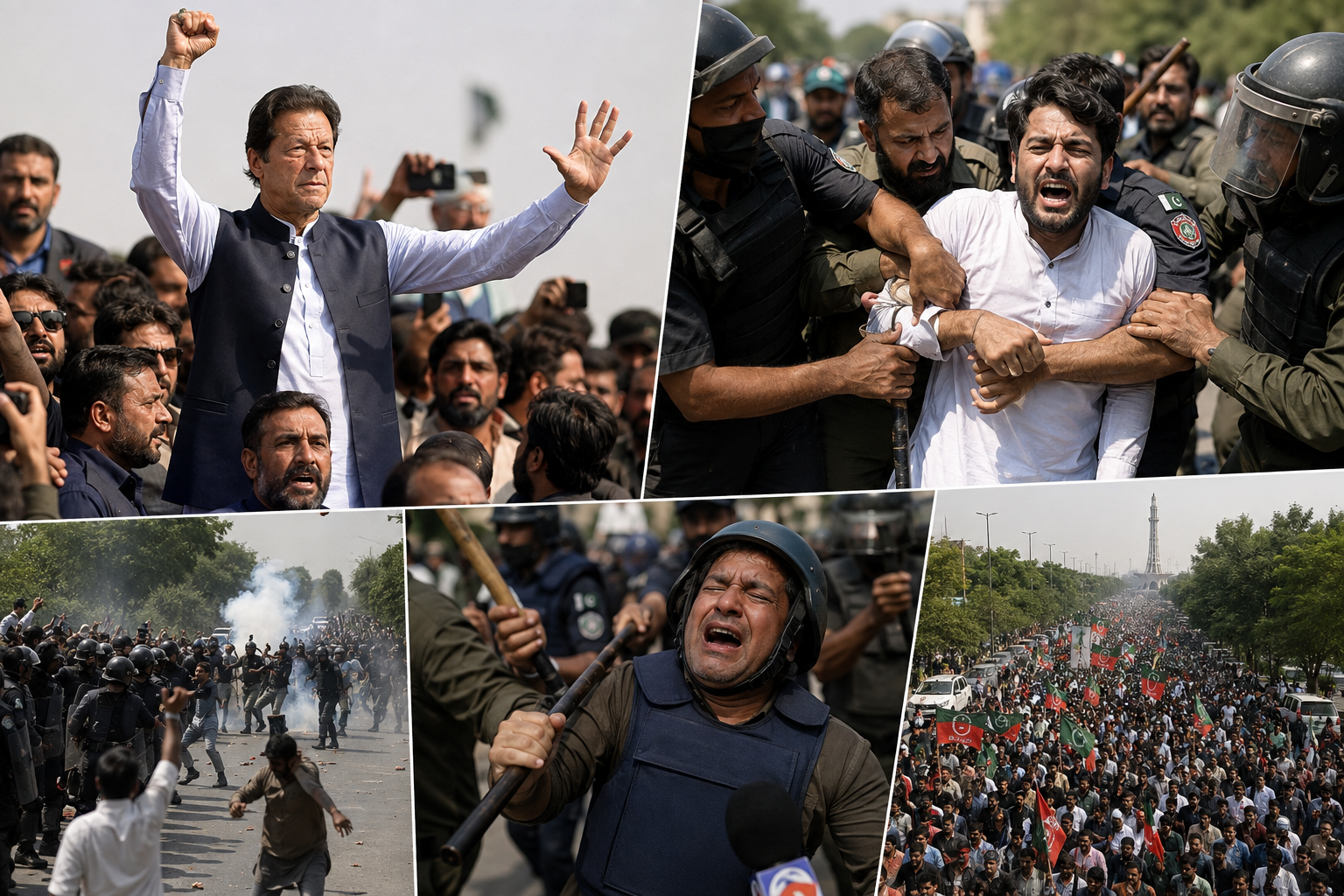 Three Years After Imran Khan's Arrest, PTI Holds Protests in Lahore as Police Detain Party Leaders and Workers